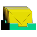 Icon representing importing and organizing feeds from an OPML file